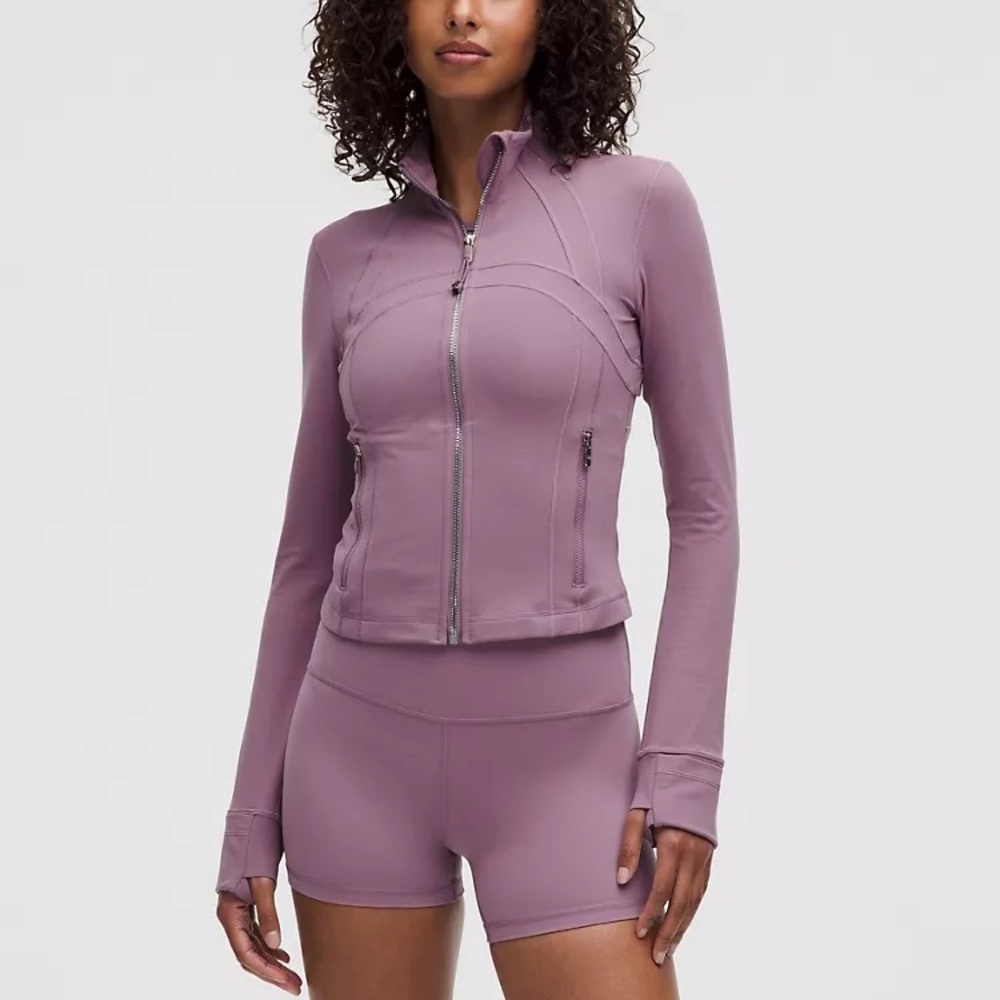 Lululemon Define Cropped Jacket Nulu-Lavender Lux/Mirror Silver-NWT